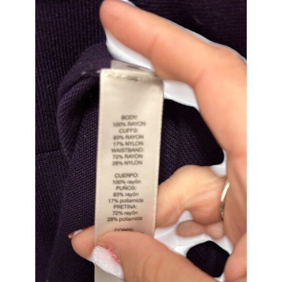 Chicos Open Front Purple Cardigan Sweater Size  XL - Picture 4 of 5